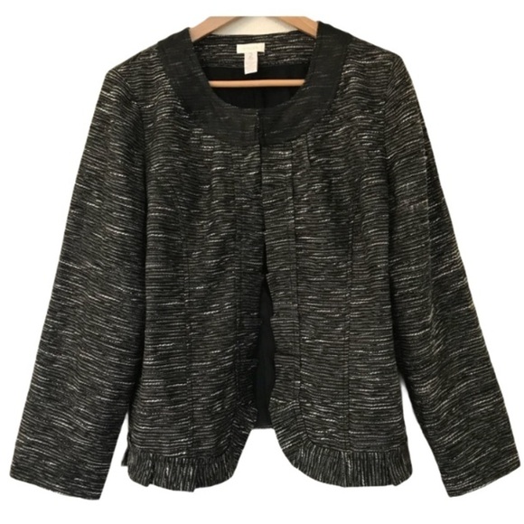 Chico’s sz 2 blazer jacket Large or 12 - Picture 1 of 7